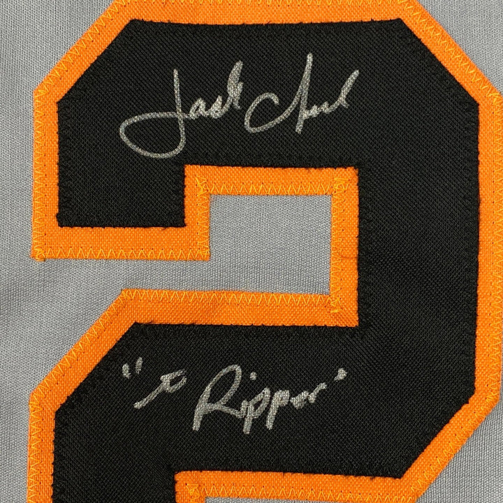 Signed Jack Clark The Ripper San Francisco Grey Jersey JSA COA Auto