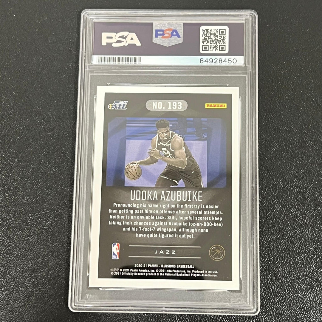 2020-21 Panini Illusions #193 Udoka Azubuike RC AUTO 10 Signed Card PSA/DNA Enca