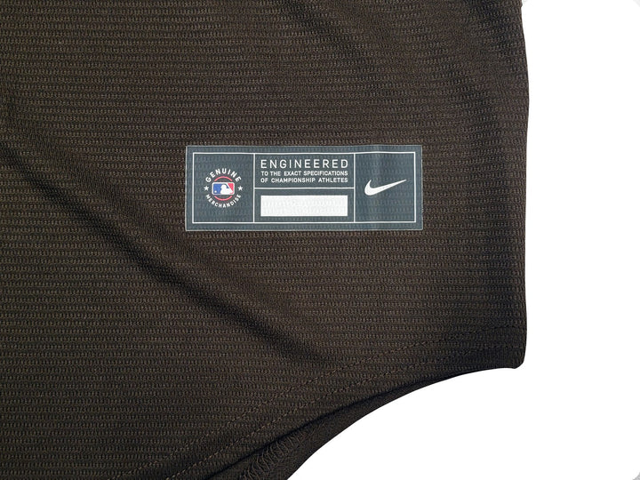 San Diego Padres Fernando Tatis Jr. Signed Brown Nike Jersey Size M Beckett Wit