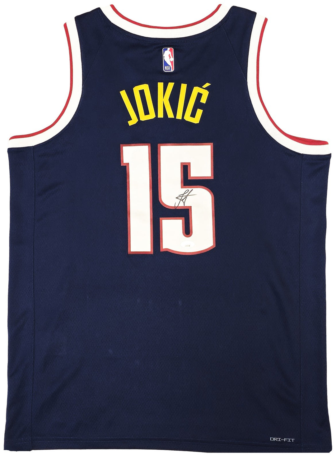 Nuggets Nikola Jokic Signed Blue Nike Swingman Icon Edition Jersey Size 48 JSA