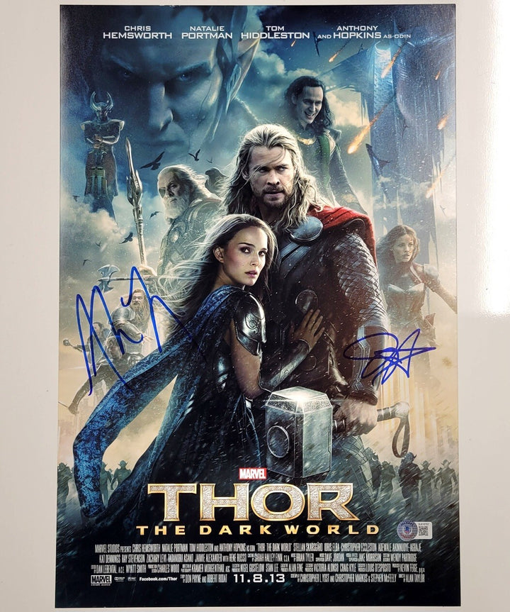 Director Alan Taylor & Jaimie Alexander signed Thor 12x18 photo poster BAS Holo