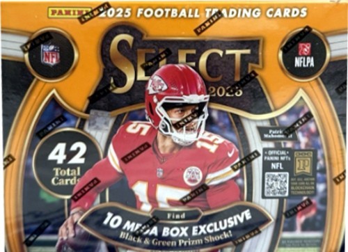 2025 Panini NFL Select Football Mega Box-New/Factory Sealed- 6PK/7CPP/42CPB-