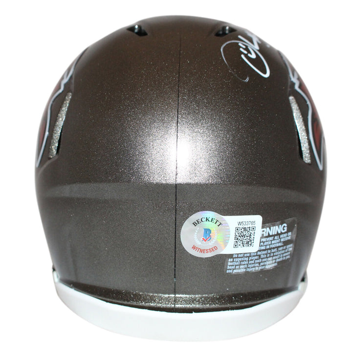 Derrick Brooks Autographed Tampa Bay Bucs TB '97-'13 Mini Helmet BAS 40186