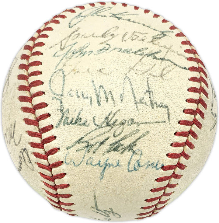 1969 Pilots Team Signed Auto Cronin AL Baseball 28 Sigs Miguel Fuentes Beckett
