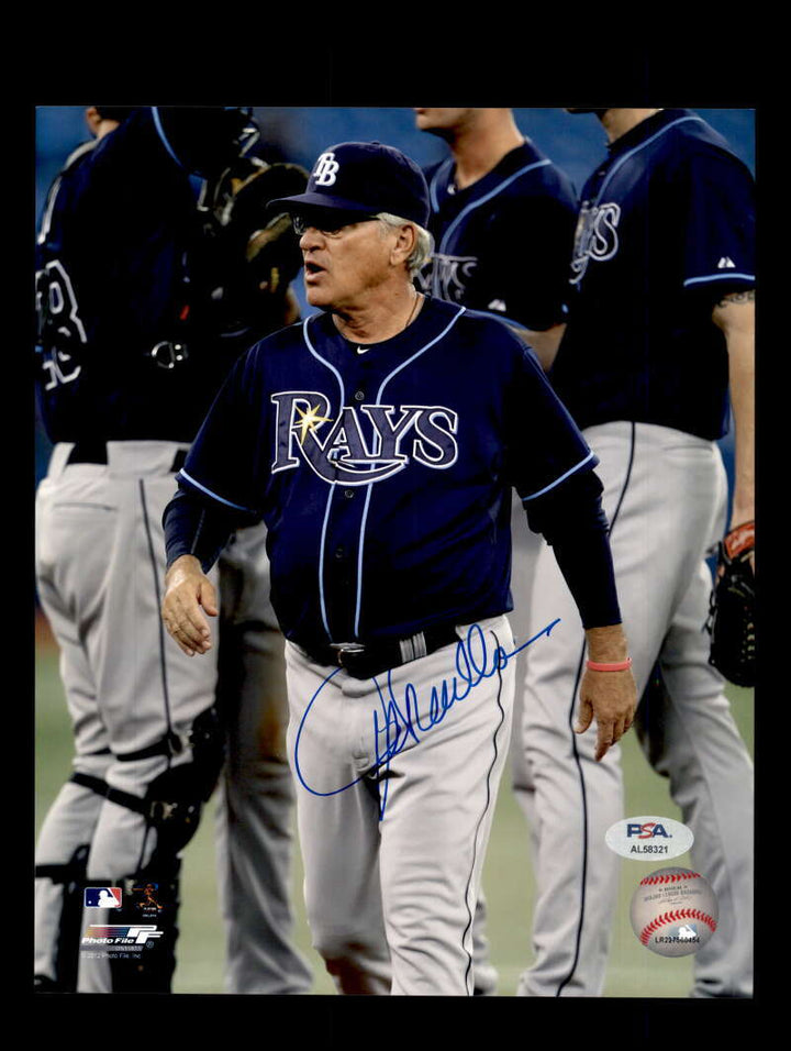Joe Maddon PSA DNA Signed 8x10 Photo Autograph Rays