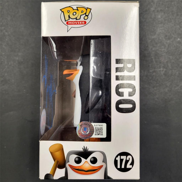 Penguins producer Jeffrey Katzenberg signed Rico NYCC Funko Pop 1000 pc ~ BAS