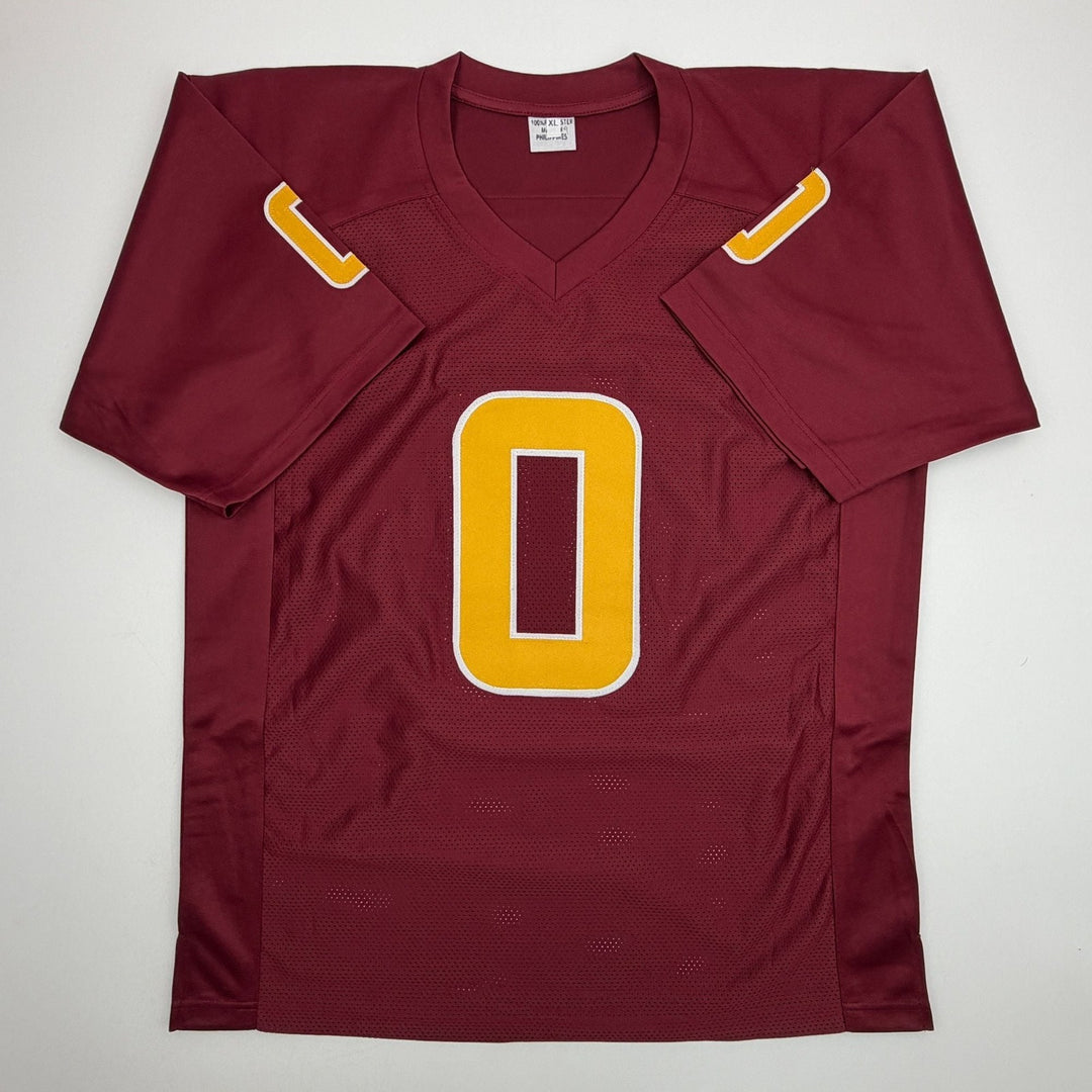 Autographed/Signed Jordyn Tyson Arizona State Maroon Jersey Beckett BAS COA