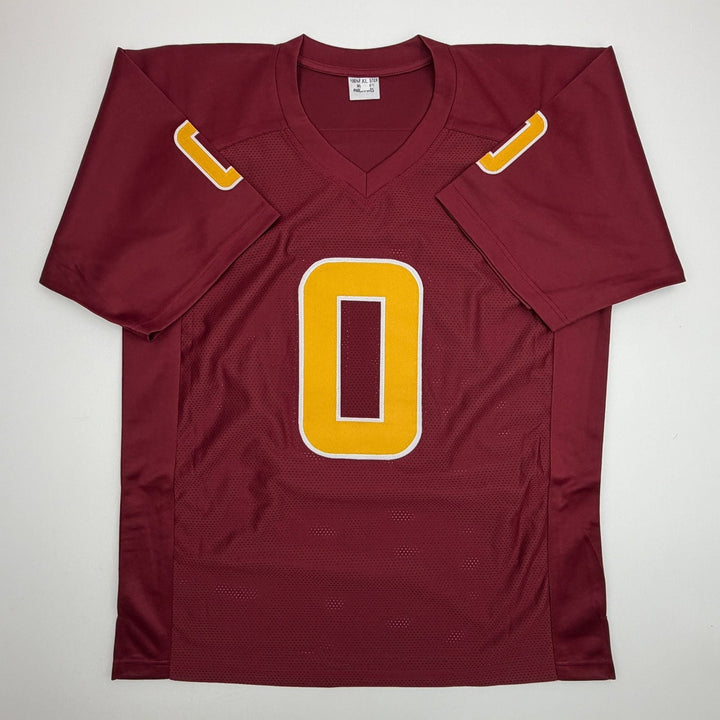 Autographed/Signed Jordyn Tyson Arizona State Maroon Jersey Beckett BAS COA