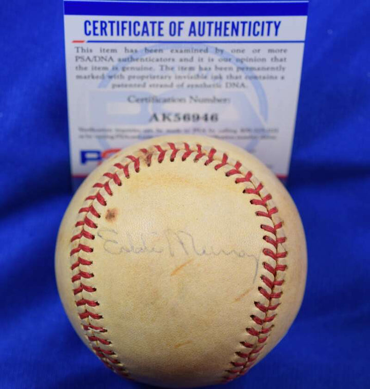 Eddie Murray Cal Ripken Jr PSA DNA Autograph 1985 All Star Game Signed Baseball