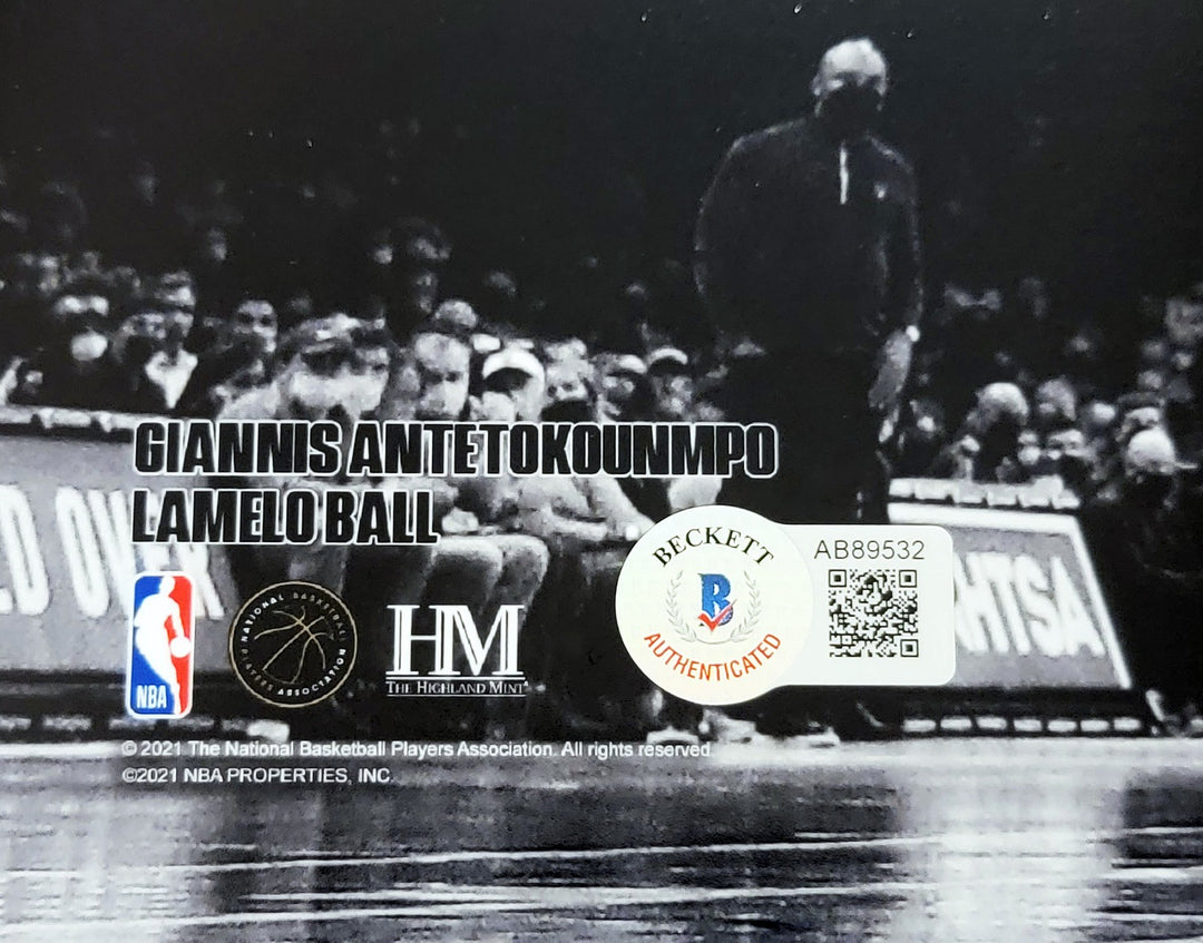 LaMelo Ball Autographed Signed 16x20 Photo Charlotte Hornets Beckett