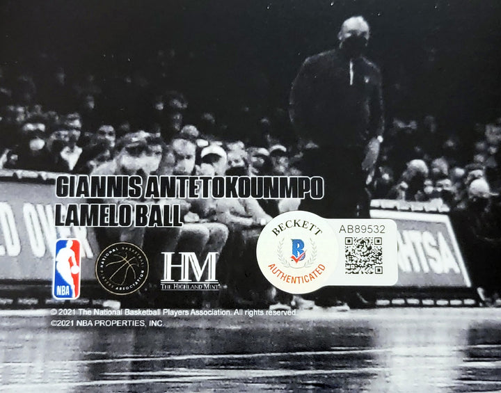 LaMelo Ball Autographed Signed 16x20 Photo Charlotte Hornets Beckett