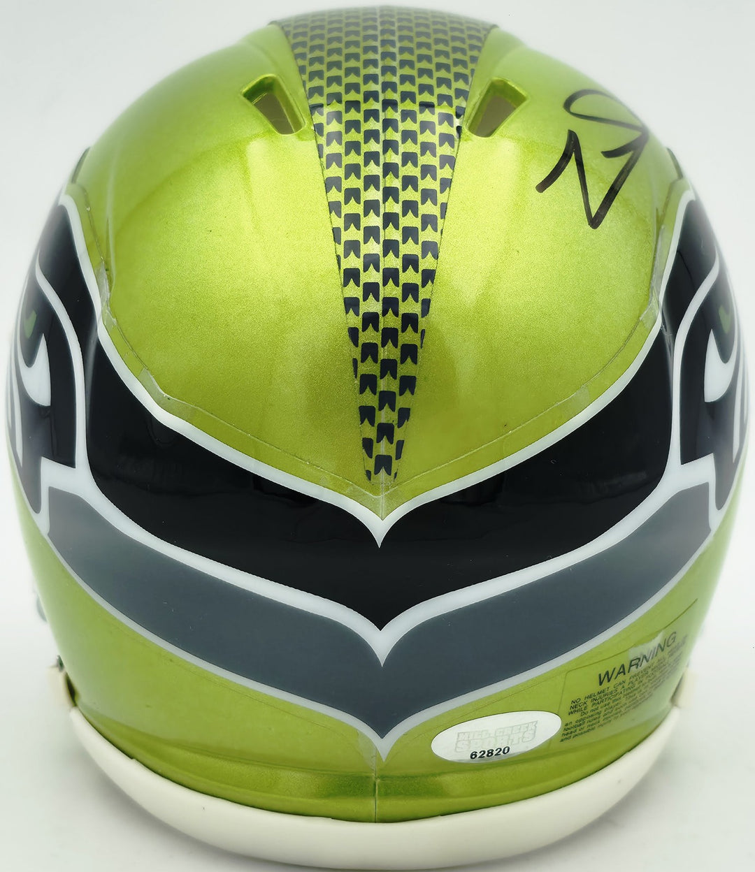 Zach Charbonnet Signed Seattle Seahawks Flash Green Speed Mini Helmet MCS Holo