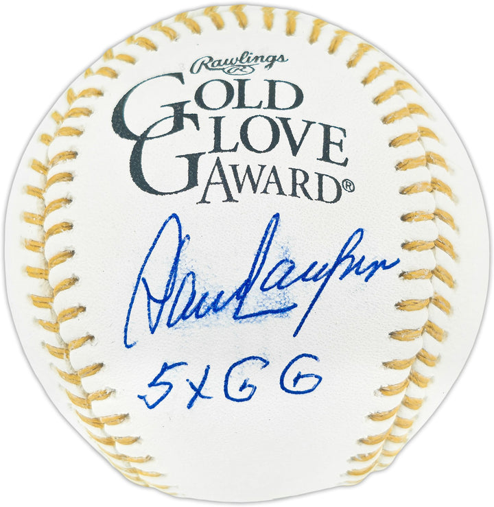 Dave Concepcion Auto Official Gold Glove Baseball Reds "5x GG" Smudge Beckett