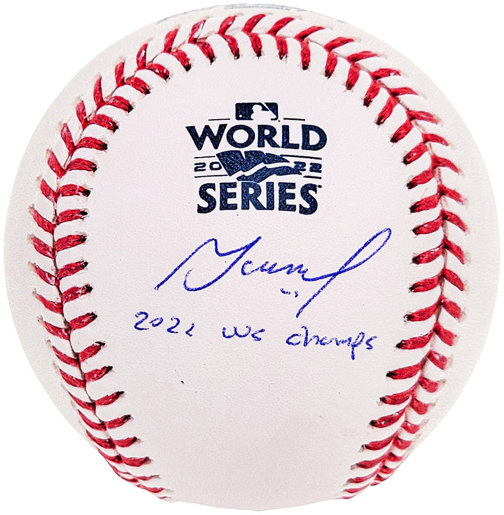 Jose Altuve Auto Official 2022 WS Logo MLB Baseball Astros 22 WS Champs Beckett