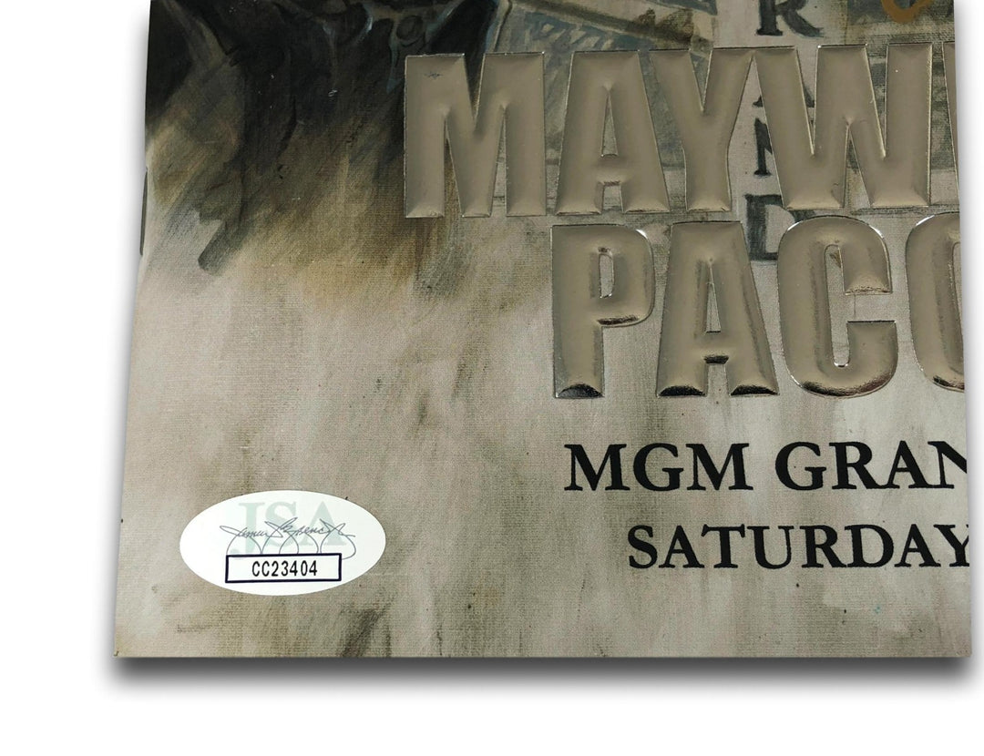 Floyd Mayweather Jr Signed vs. Pacquiao Official Fight Program Autograph JSA COA