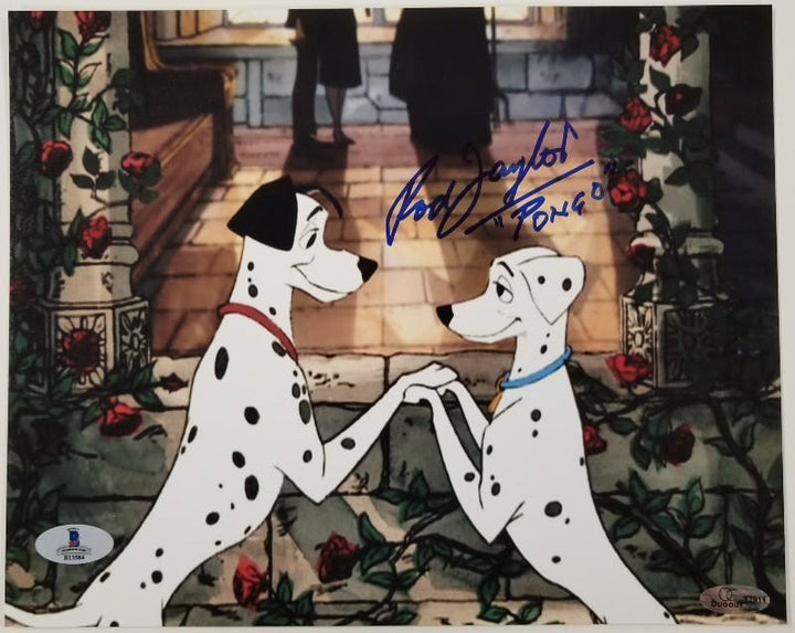 ROD TAYLOR Signed 8x10 Photo #2 Voice of PONGO 101 Dalmatians BECKETT BAS COA
