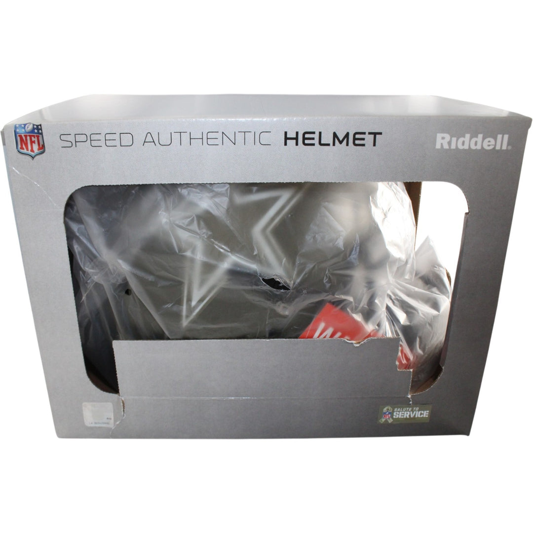 George Pickens Autographed Dallas Cowboys Authentic 2022 Salute Helmet JSA 56165