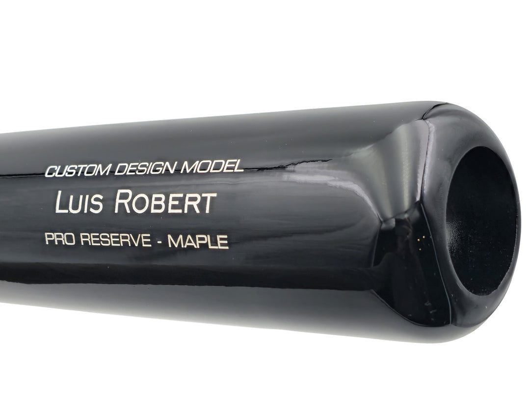 Luis Robert Jr Auto Black Blonde Victus Player Model Baseball Bat White Sox BAS