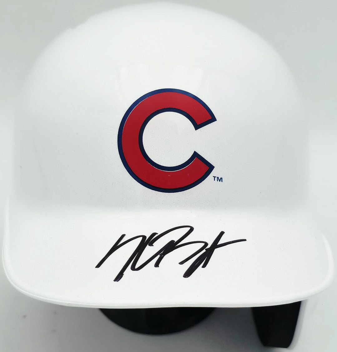 Kris Bryant Signed Chicago Cubs Chrome White Mini Helmet Fanatics & MLB Holo