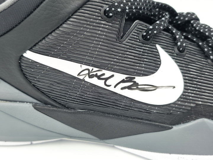 Kobe Bryant Dual Auto Black/Grey 2011-12 Nike Kobe VII Shoes Size 14 #/8 Panini