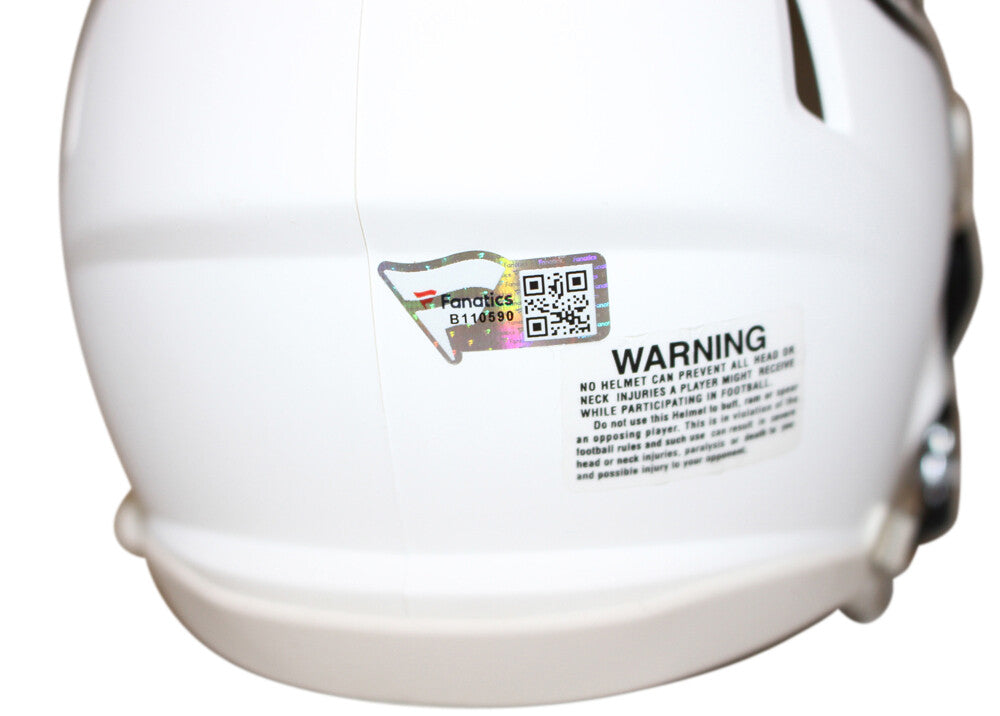 Trevor Lawrence Signed Jacksonville Jaguars Flat White Mini Helmet FAN 38409