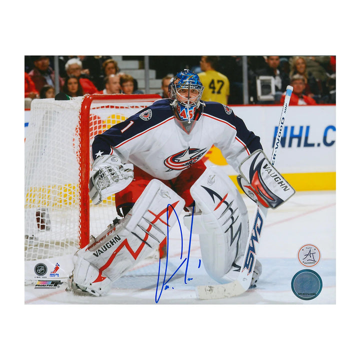 Steve Mason Columbus Blue Jackets Autographed Hockey Goalie 8x10 Photo