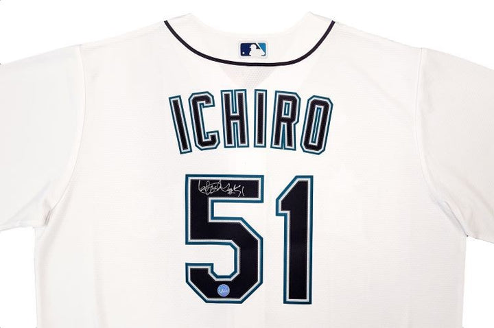 Ichiro Suzuki Signed Seattle Mariners Nike Baseball Jersey Ichiro COA