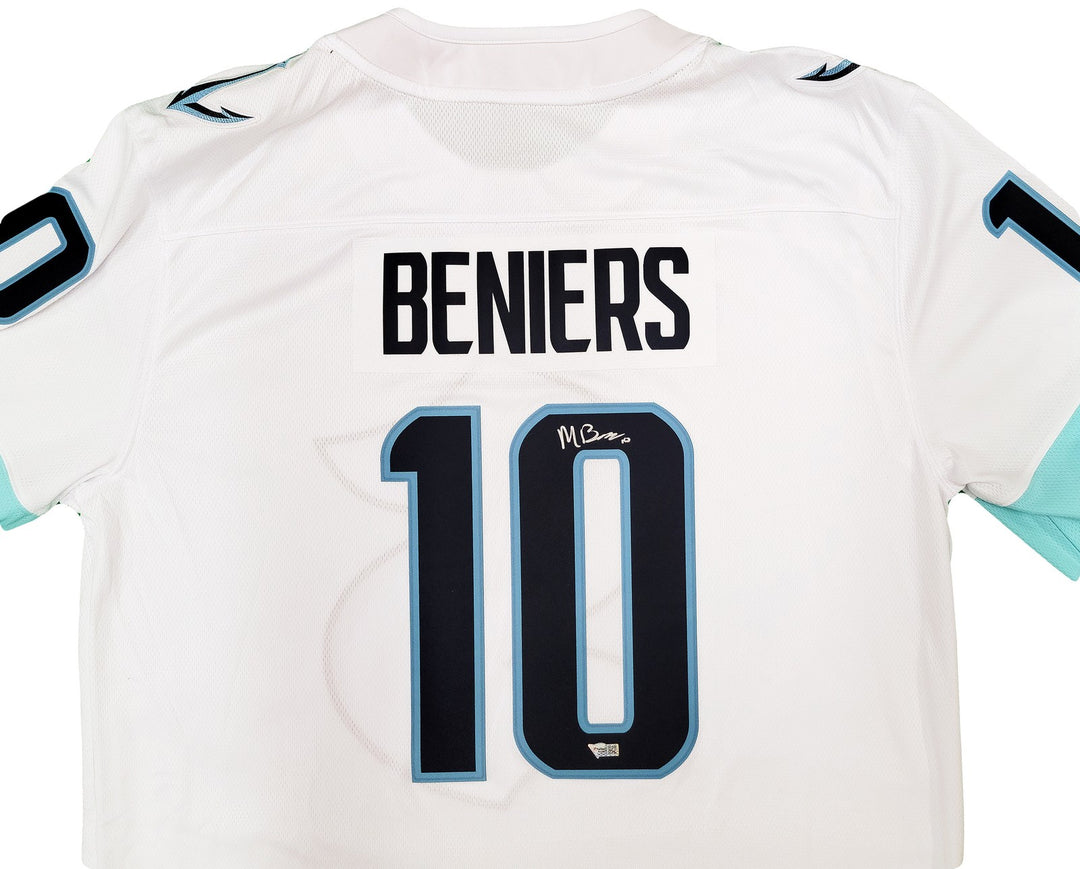 Seattle Kraken Matty Beniers Auto White Fanatics Jersey XL Inaugural Fanatics
