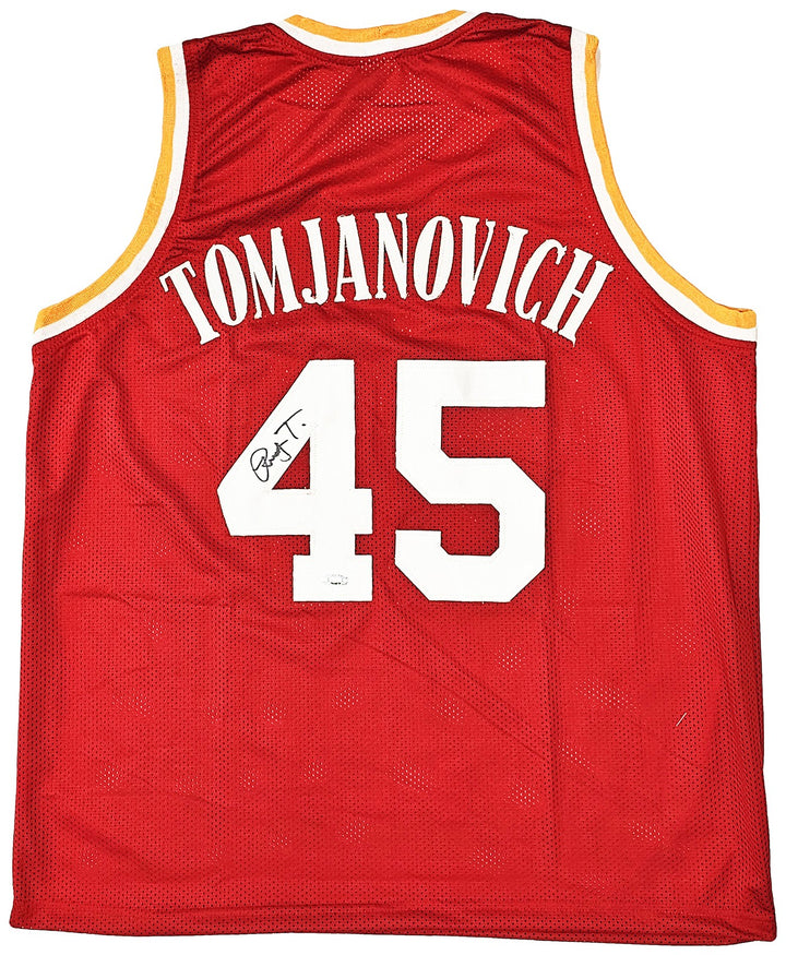 Houston Rockets Rudy Tomjanovich Autographed Signed Red Jersey TriStar Holo