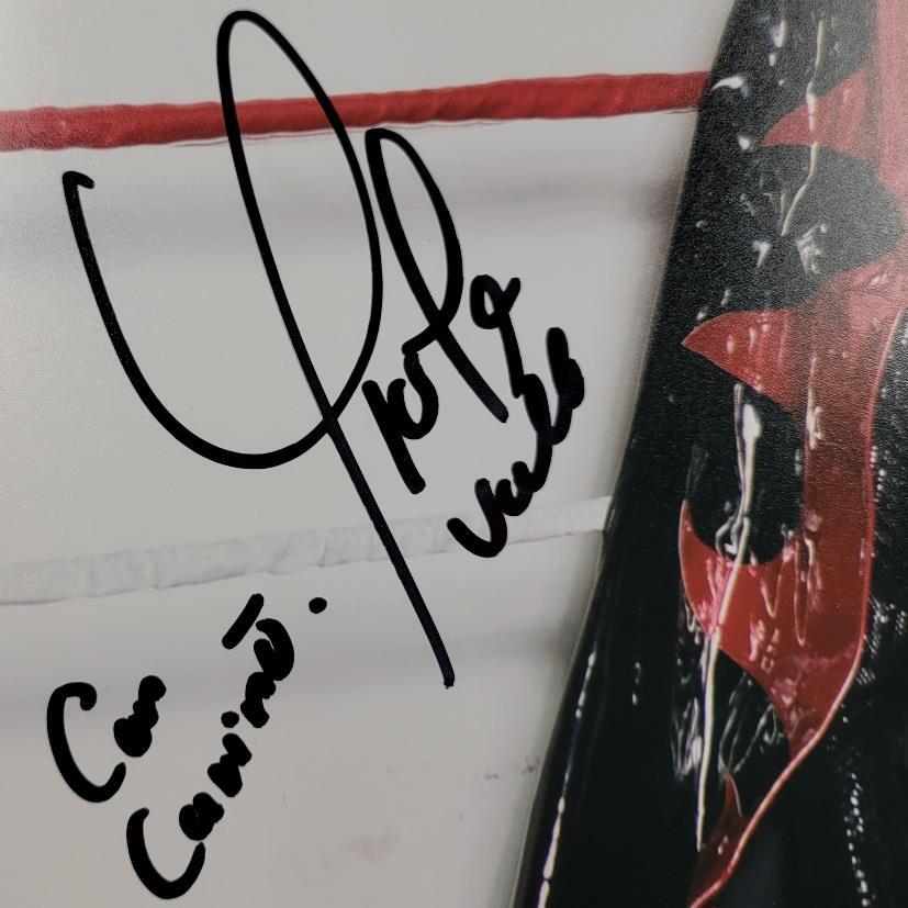 Yokasta Yoka Valle signed 11x14 photo boxing autograph ~ Beckett BAS Holo
