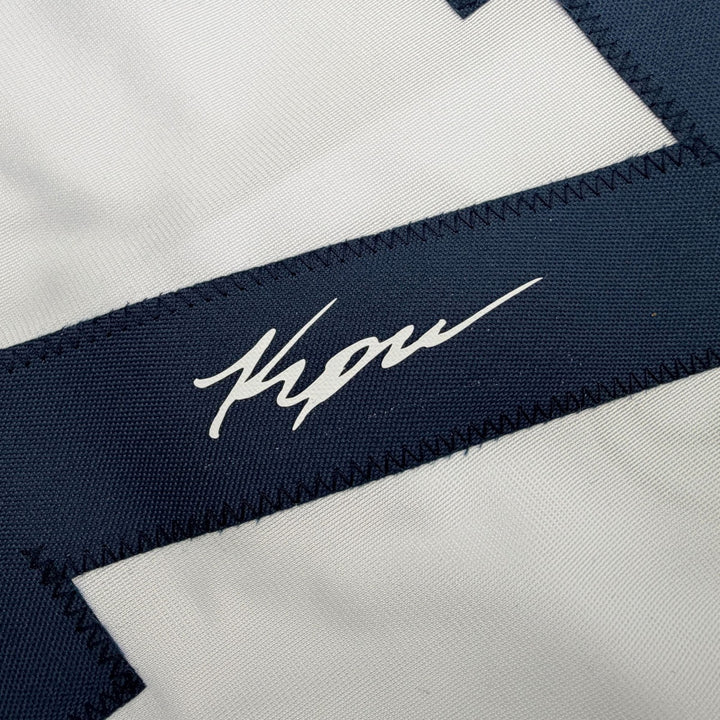 Facsimile Autographed Kevin McGonigle Detroit White Reprint Jersey Size Men's XL