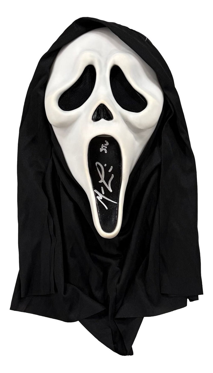 Matthew Lillard Signed Scream Ghostface Mask Stu Inscribed JSA QR