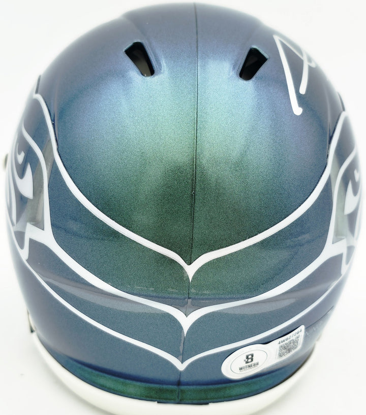 AJ Barner Signed Seattle Seahawks Rivalries Speed Mini Helmet Beckett Witness