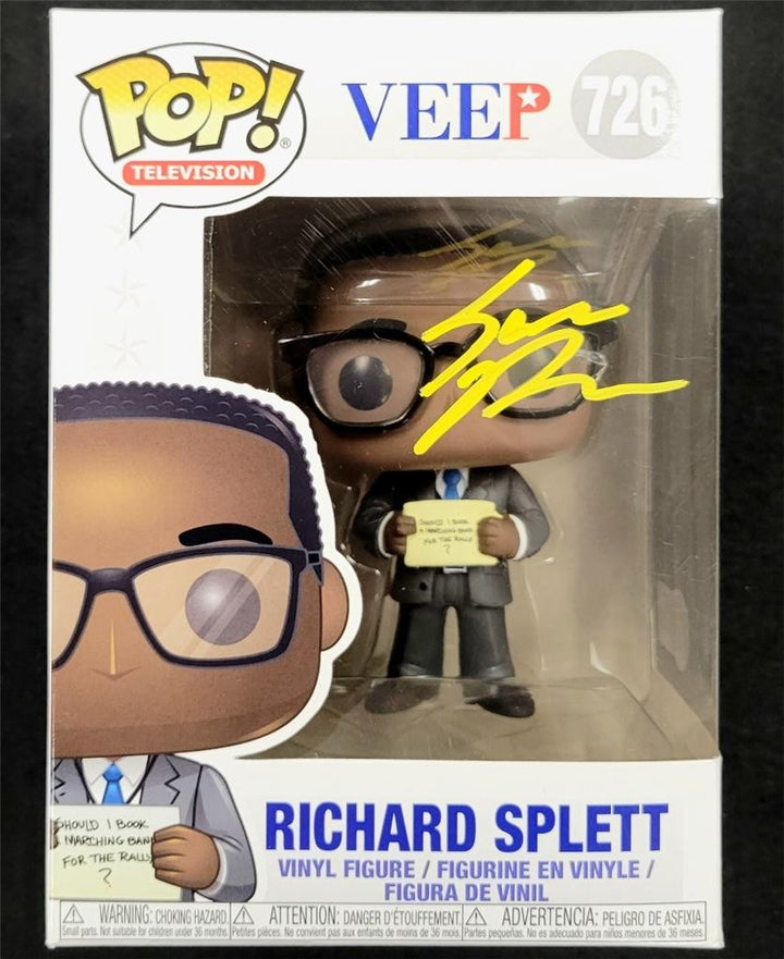 Sam Richardson signed Veep Richard Splett Funko Pop! 726 autograph Beckett BAS