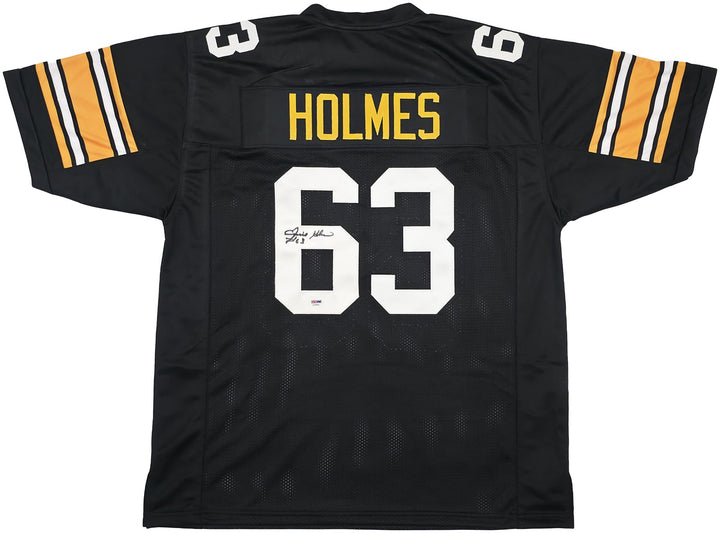 Pittsburgh Steelers Ernie Holmes Signed Black Jersey PSA/DNA