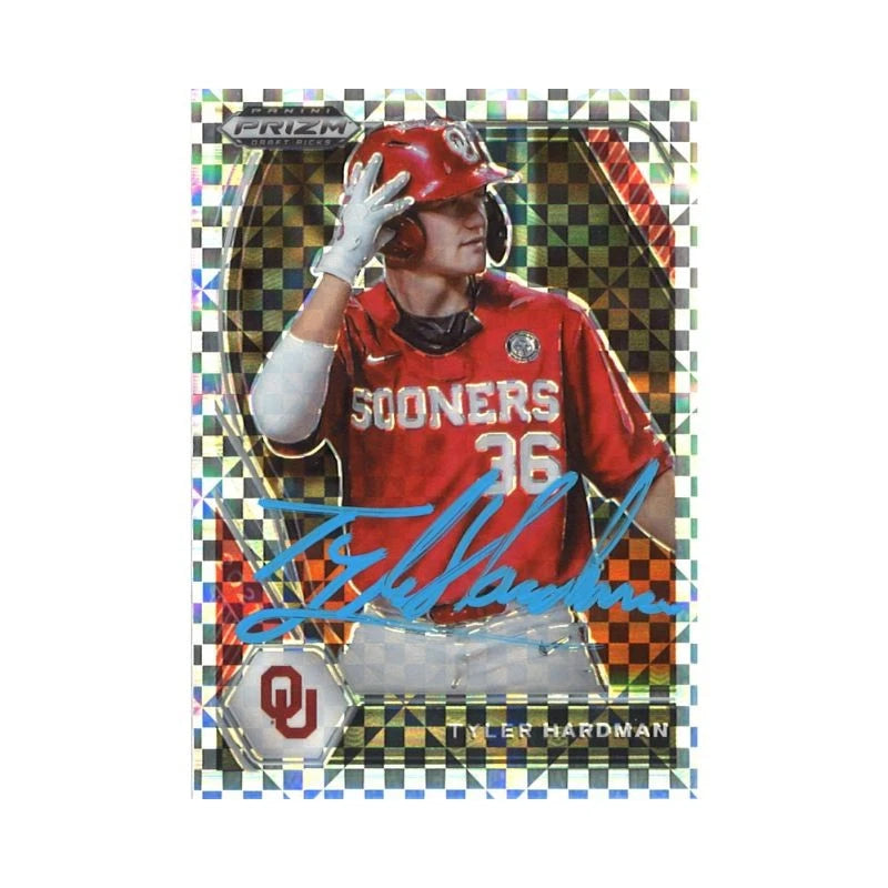 2021 Panini Prizm Draft Picks Tyler Hardman Power Plaid Prizm Autograph #23/35 (CX Auth)