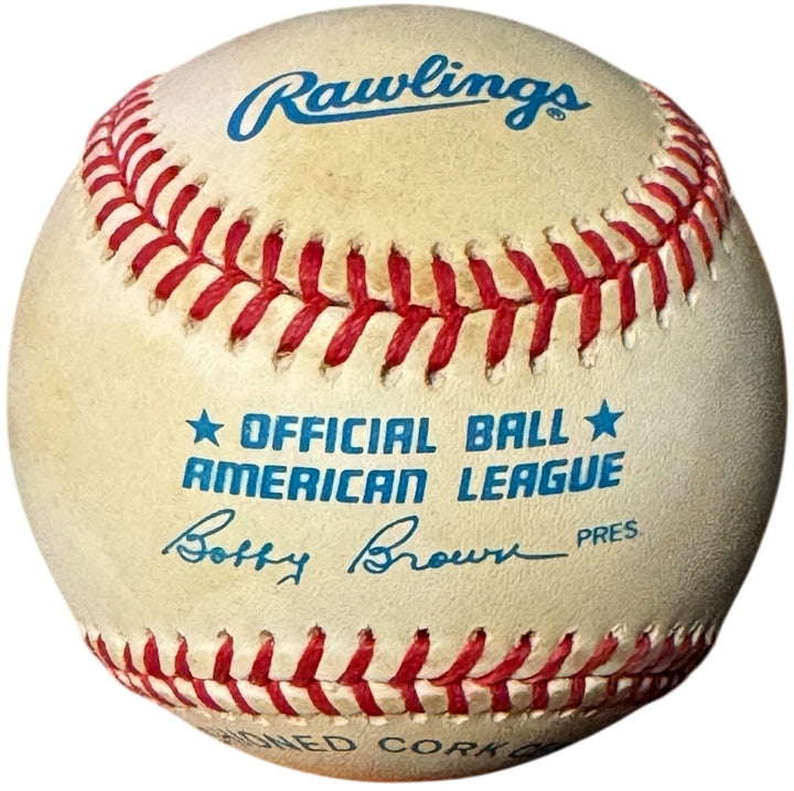 Dave Winfield signed Official Rawlings ROAL American League Baseball toned- COA