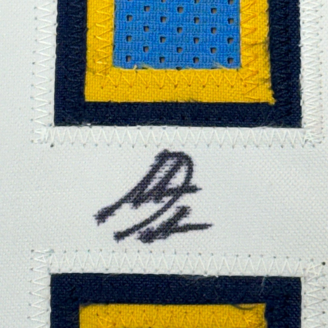 FRAMED Autographed/Signed ANTONIO GATES 35x39 LA Powder Blue Jersey BAS COA