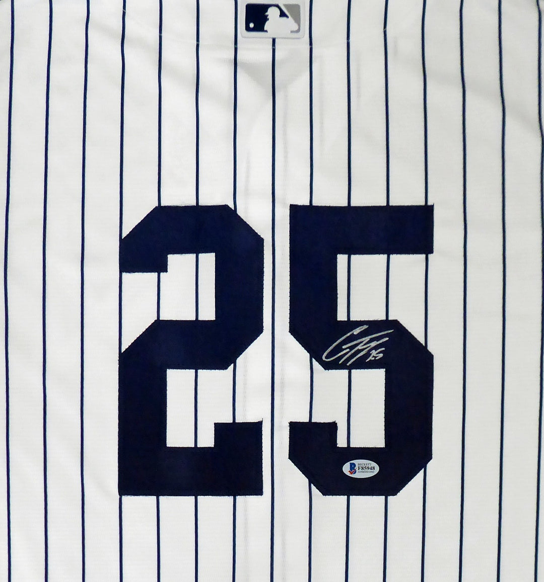 New York Yankees Gleyber Torres Signed White Majestic Cool Base Jersey Size L