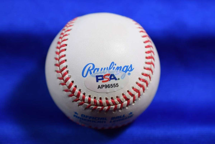 Jim Thome PSA DNA Autographed American League OAL Signed Baseball Indians