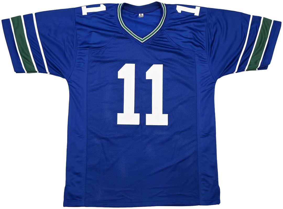Seattle Seahawks Percy Harvin Autographed Blue Jersey MCS Holo