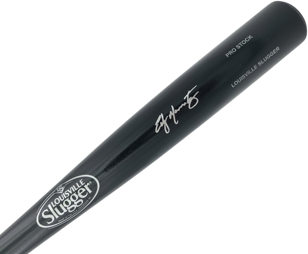 Edgar Martinez Auto Black L Slugger Pro Stock Baseball Bat Mariners Beckett Wit