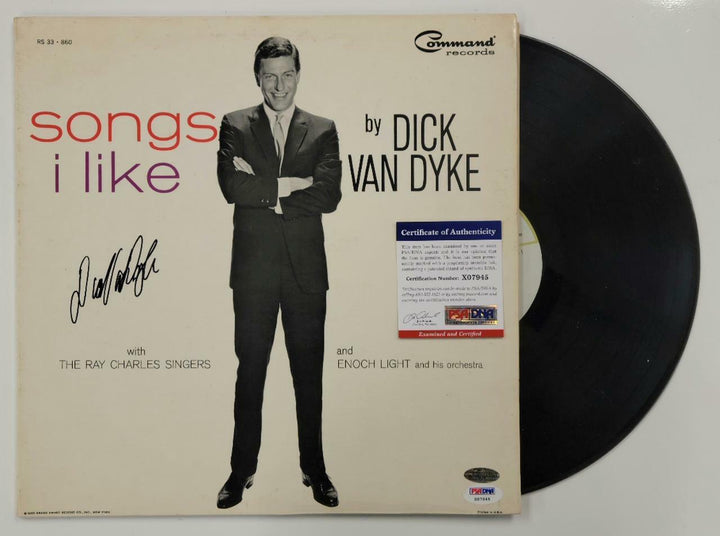 Dick Van Dyke signed Songs I Like Record Album Cover autograph ~ PSA/DNA COA