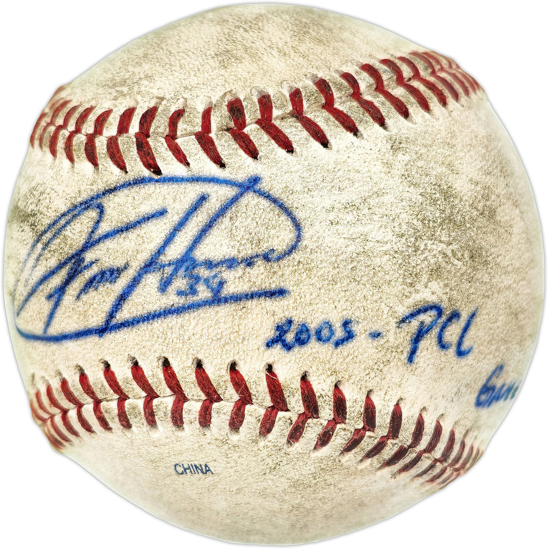 Felix Hernandez Auto Pacific Coast League Game Used Baseball "2005 PCL" PSA/DNA