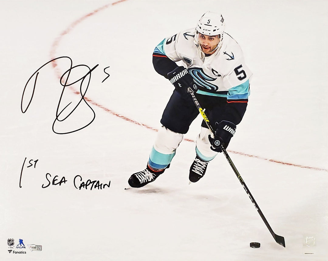 Mark Giordano Signed 16x20 Photo Seattle Kraken "1st SEA Captain" Fanatics Holo