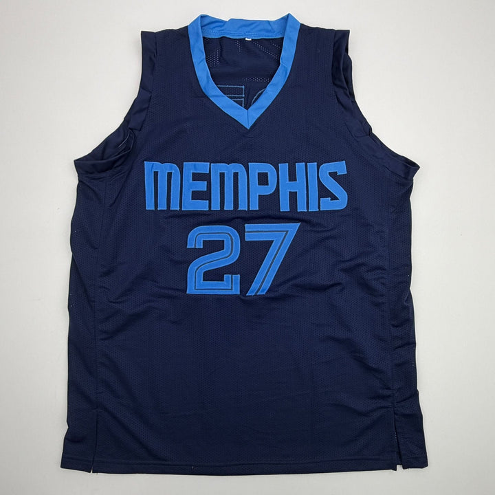 Facsimile Autographed Cameron Boozer Memphis Blue Reprint Auto Jersey XL