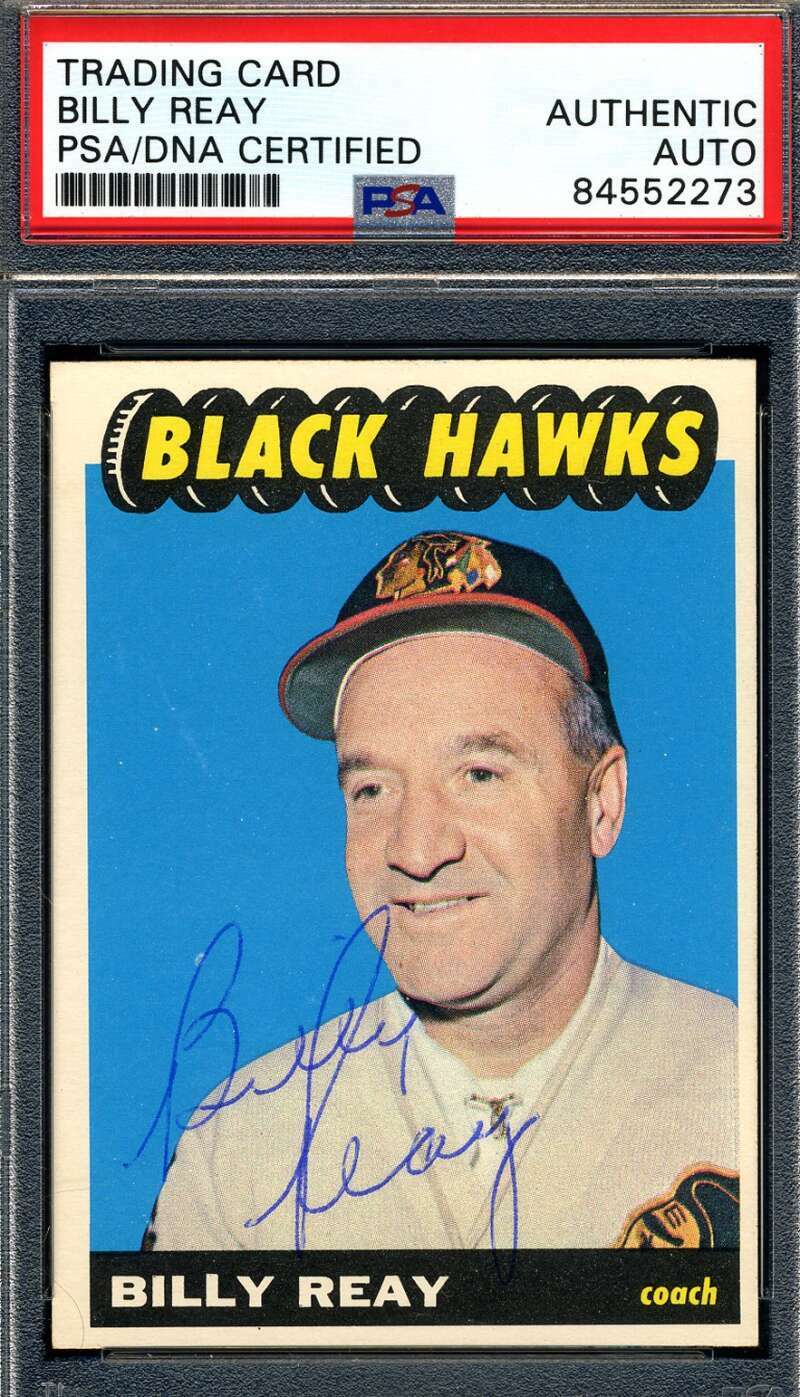Bill Reay PSA DNA Vintage Signed 1965 OPC Autograph