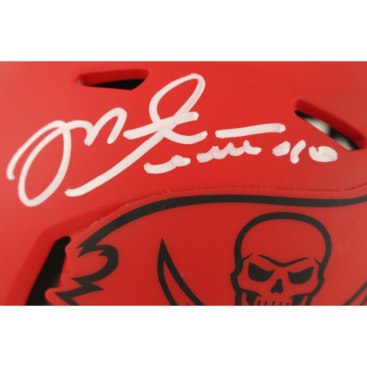Mike Alstott Autographed Tampa Bay Buccaneers Rave Mini Helmet Beckett 50204