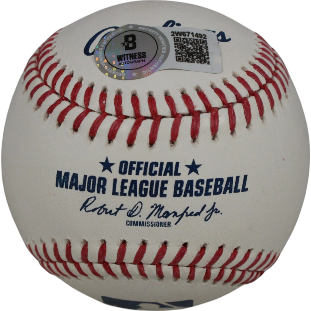 Hideki Matsui Autographed/Signed New York Yankees OML Baseball Beckett 50123