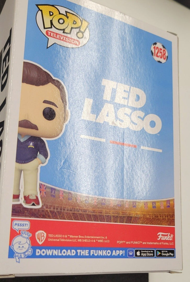 Jason Sudeikis signed Ted Lasso Funko Pop figure 1258 autograph ~ Beckett BAS